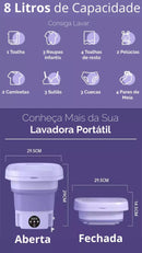 Lava e Seca® Dobrável e Portátil - Compre 1 e leve 2 - Promoção só hoje!