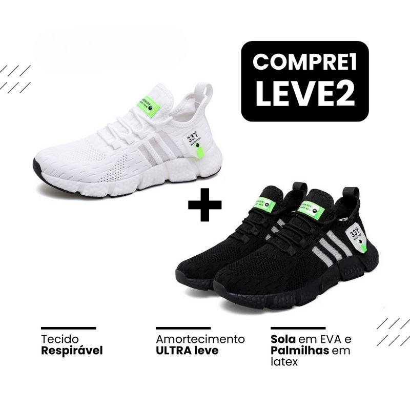 Tênis New Run®️ - Respirável e Ultra Resistente (COMPRE 1 LEVE 2)