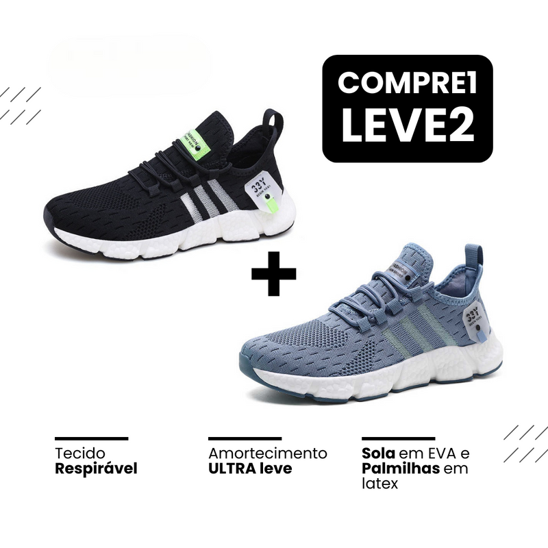 Tênis New Run®️ - Respirável e Ultra Resistente (COMPRE 1 LEVE 2)