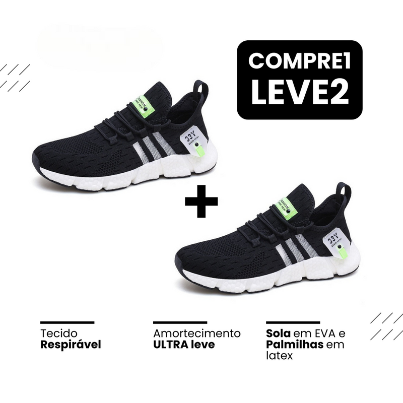 Tênis New Run®️ - Respirável e Ultra Resistente (COMPRE 1 LEVE 2)