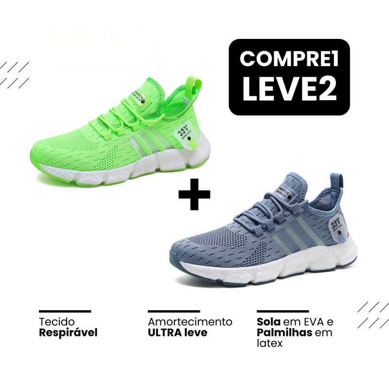 Tênis New Run®️ - Respirável e Ultra Resistente (COMPRE 1 LEVE 2)