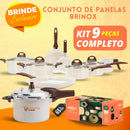 Conjunto de Panelas Ceramic Life Plus 9 Pelas [+BRINDES]