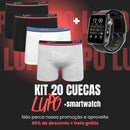 Kit 10-20 Cuecas Lupo Original + Smartwatch IWO 8*