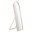 [ESQUENTA BLACK] Espelho Oval Base Reta Apoio Chão + [FITA DE LED BRINDE]