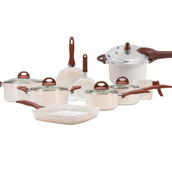 Conjunto de Panelas Ceramic Life Plus 9 Pelas [+BRINDES]