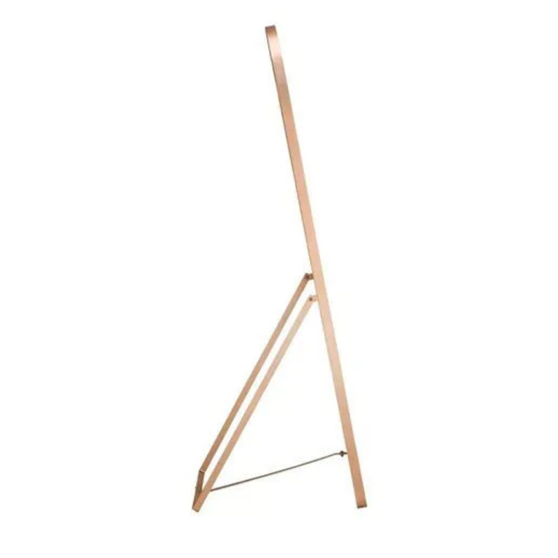 [ESQUENTA BLACK] Espelho Oval Base Reta Apoio Chão + [FITA DE LED BRINDE]