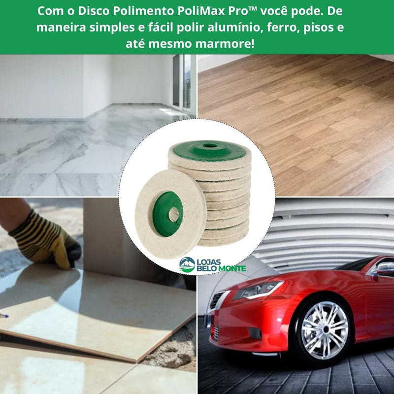 Disco PoliMax Pro™ Kit Completo Polimento + Barra Polimento 🎁