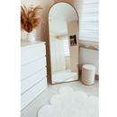 [ESQUENTA BLACK] Espelho Oval Base Reta Apoio Chão + [FITA DE LED BRINDE]