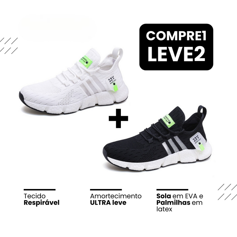 Tênis New Run®️ - Respirável e Ultra Resistente (COMPRE 1 LEVE 2)