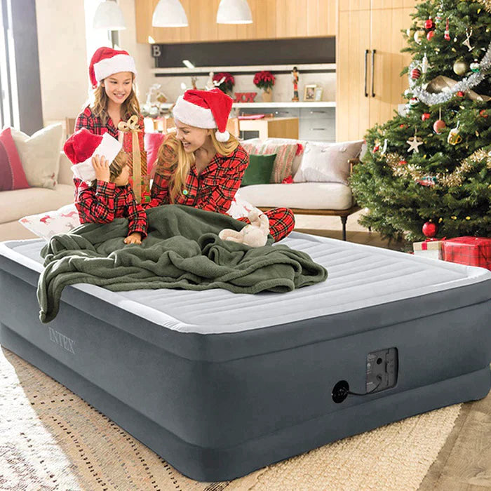 Colchão Inflável Casal Com Bomba de ar e Encosto + Brinde