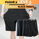 [KIT COM 5] - UNISSEX - Bermudas Esporte Fino Summerlast em Seda Gelo - [DESCONTO BLACK FRIDAY]