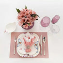 Jogo de Jantar de Porcelana Borboleta - 42 Peças (Frete Grátis)