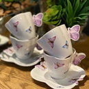 Jogo de Jantar de Porcelana Borboleta - 42 Peças (Frete Grátis)