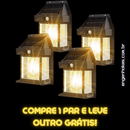 Lâmpada Vintage de Energia Solar Renovável 2024