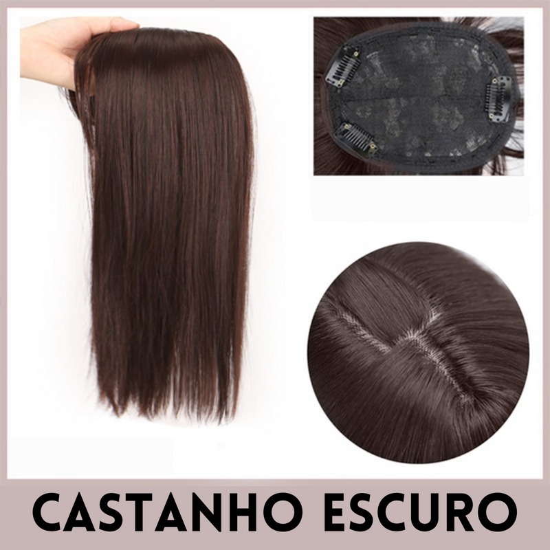 Topo de Cabeça - Fibra Orgânica (Para Alopecia, Falhas, Cabelos Ralos e com Queda)
