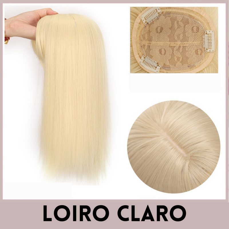 Topo de Cabeça - Fibra Orgânica (Para Alopecia, Falhas, Cabelos Ralos e com Queda)
