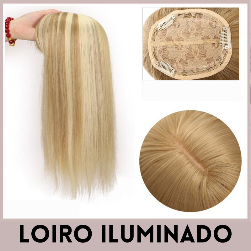 Topo de Cabeça - Fibra Orgânica (Para Alopecia, Falhas, Cabelos Ralos e com Queda)