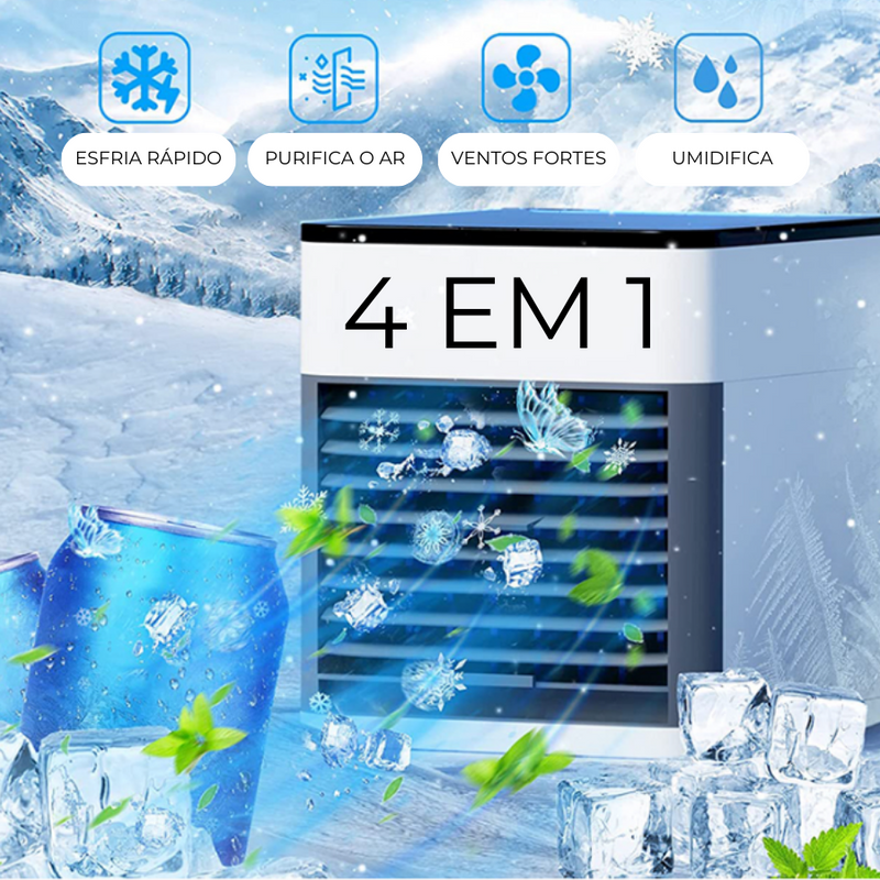 Mini Ar Condicionado Portátil USB