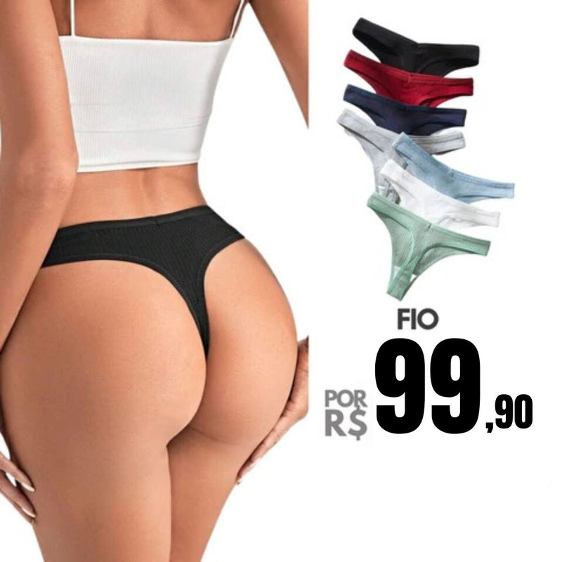 Calcinha Antibacteriana 100% Algodão - Compre 5 Leve 10 + Frete Grátis