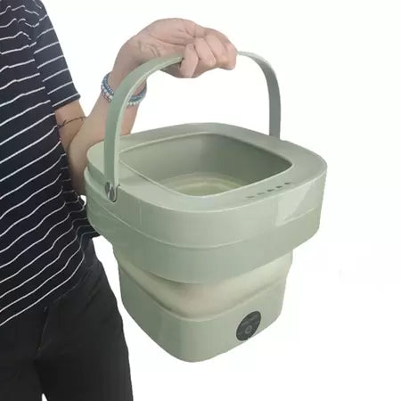Máquina de Lavar Portátil Dobrável Bivolt Com Função Secadora 15 Litros