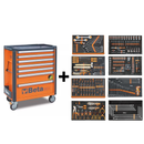 Cabine rolante móvel com 7 gavetas (273 Ferramentas) + Brindes