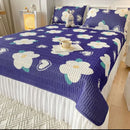 Colcha de Cama com babado + 2 capas P/ Travesseiro direto da fabrica